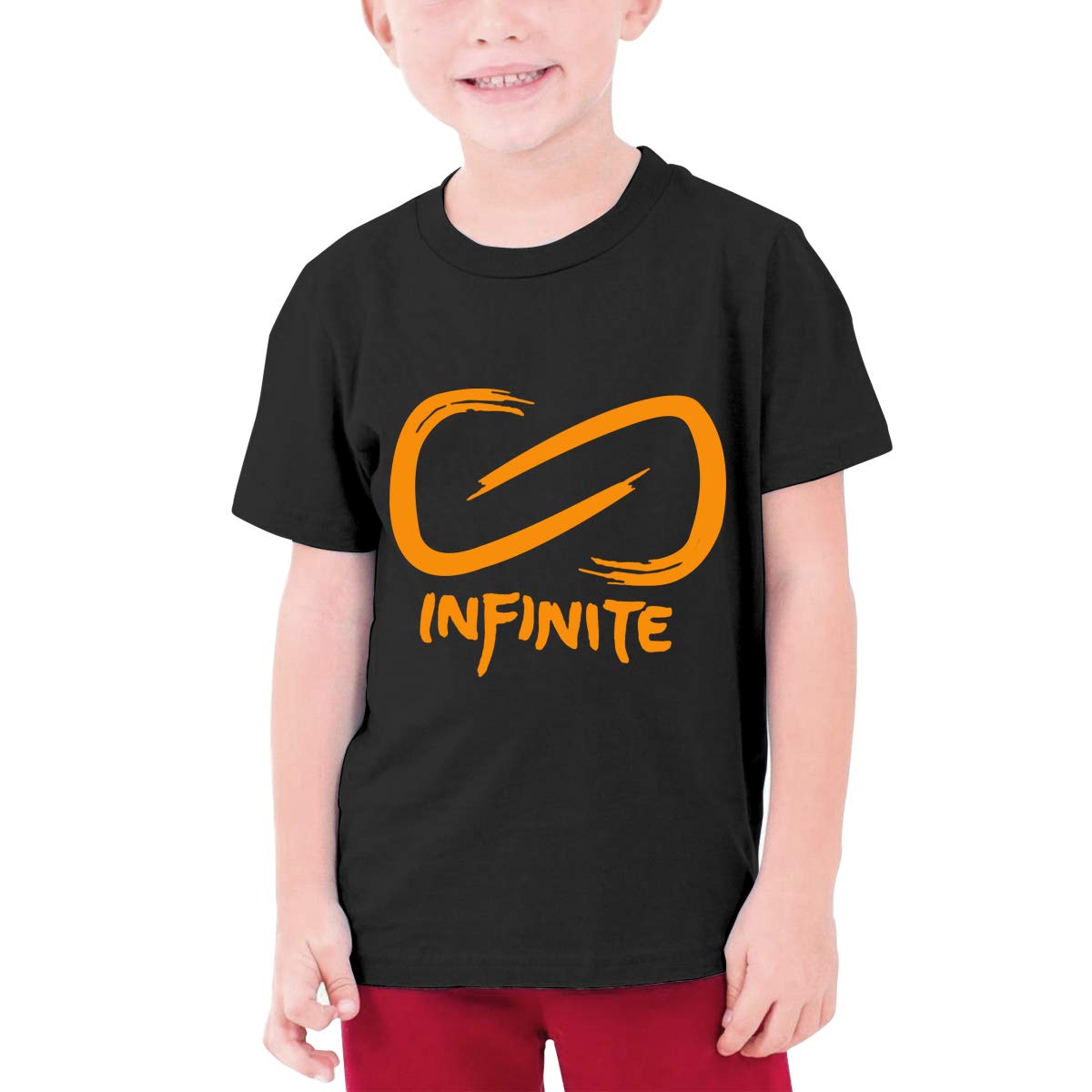 **Apolonia Youth Teens Girls Boys Infinite Lists Logo T-Shirt - Unisex Short Sleeve Casual Tee for Teens - Perfect for School, Outings & Everyday Wear**