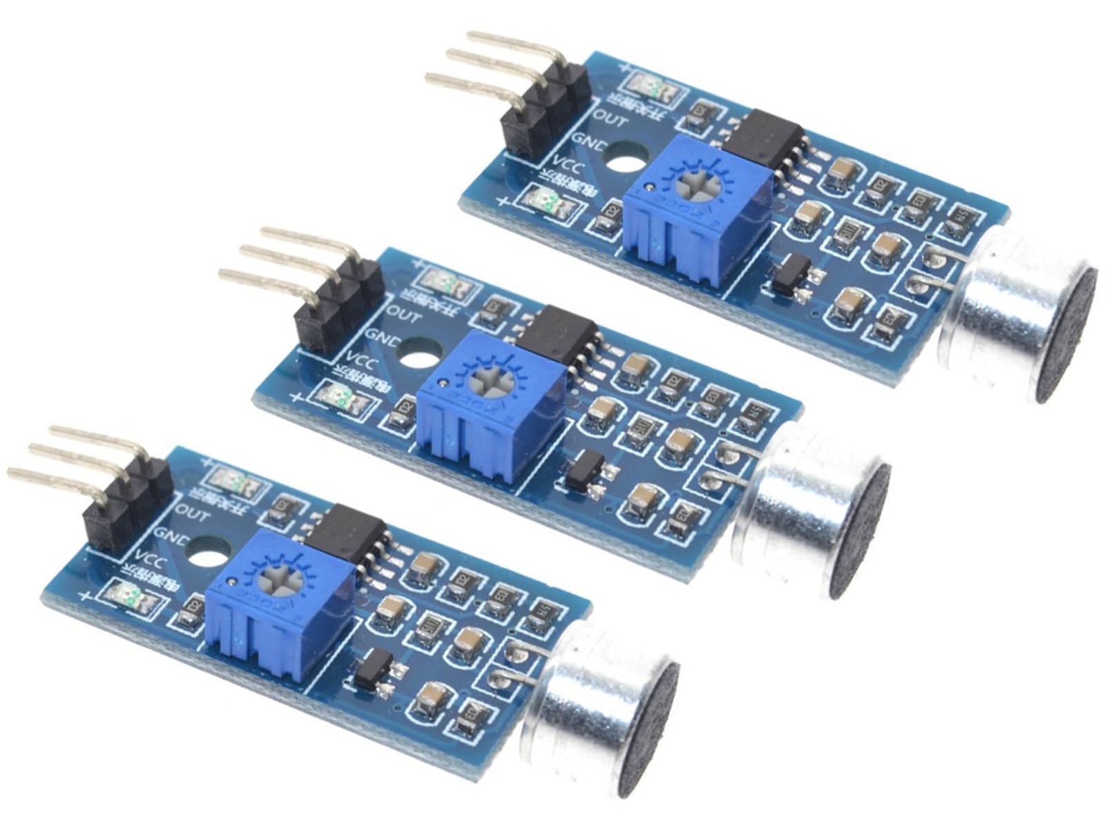 CANADUINO® Adjustable Noise Sound Sensor Module with Trigger Output for Arduino, Raspberry Pi - Perfect for Home Automation, Security Alarms & DIY Electronics Projects