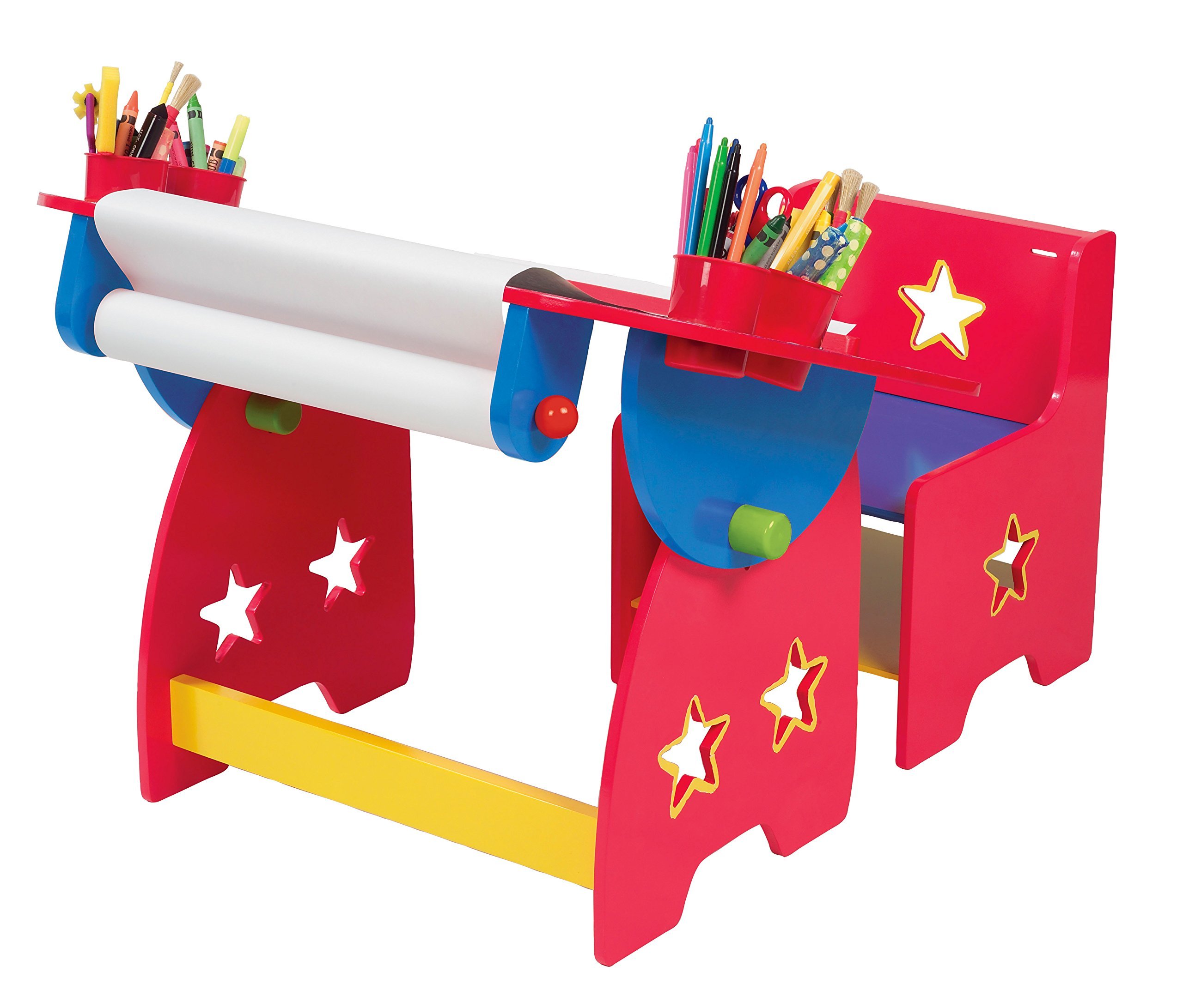 Alex Artist Studio Kids Art Desk with Storage - Creative Art Supplies Set for Drawing, Painting & Crafting - Perfect for Home, Classroom & DIY Projects