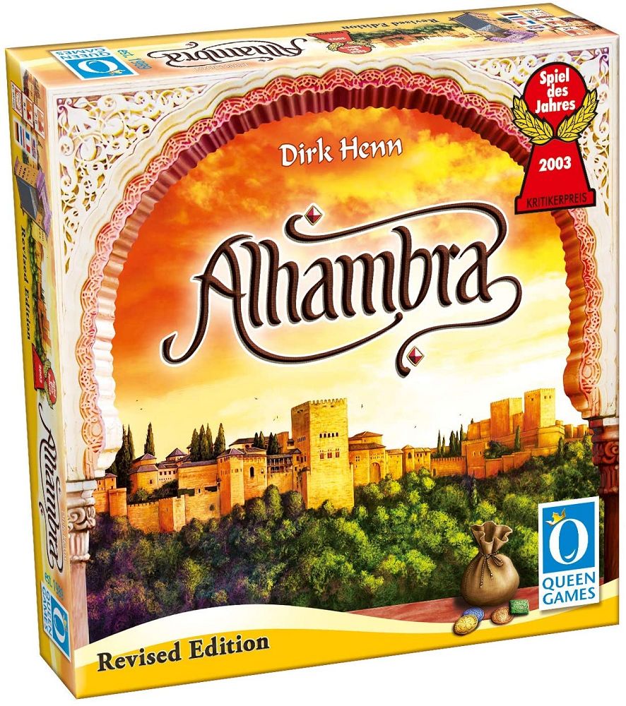 Alhambra Revised Edition Board Game - Strategy Tile Placement Game for Family & Friends - Perfect for Game Nights & Family Gatherings