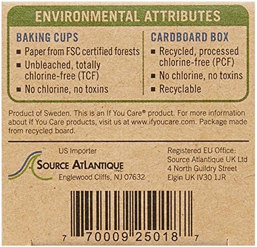 If You Care Mini Baking Cups - 90 Count, FSC Certified, Unbleached & Chlorine-Free - Perfect for Cupcakes, Muffins & Party Desserts