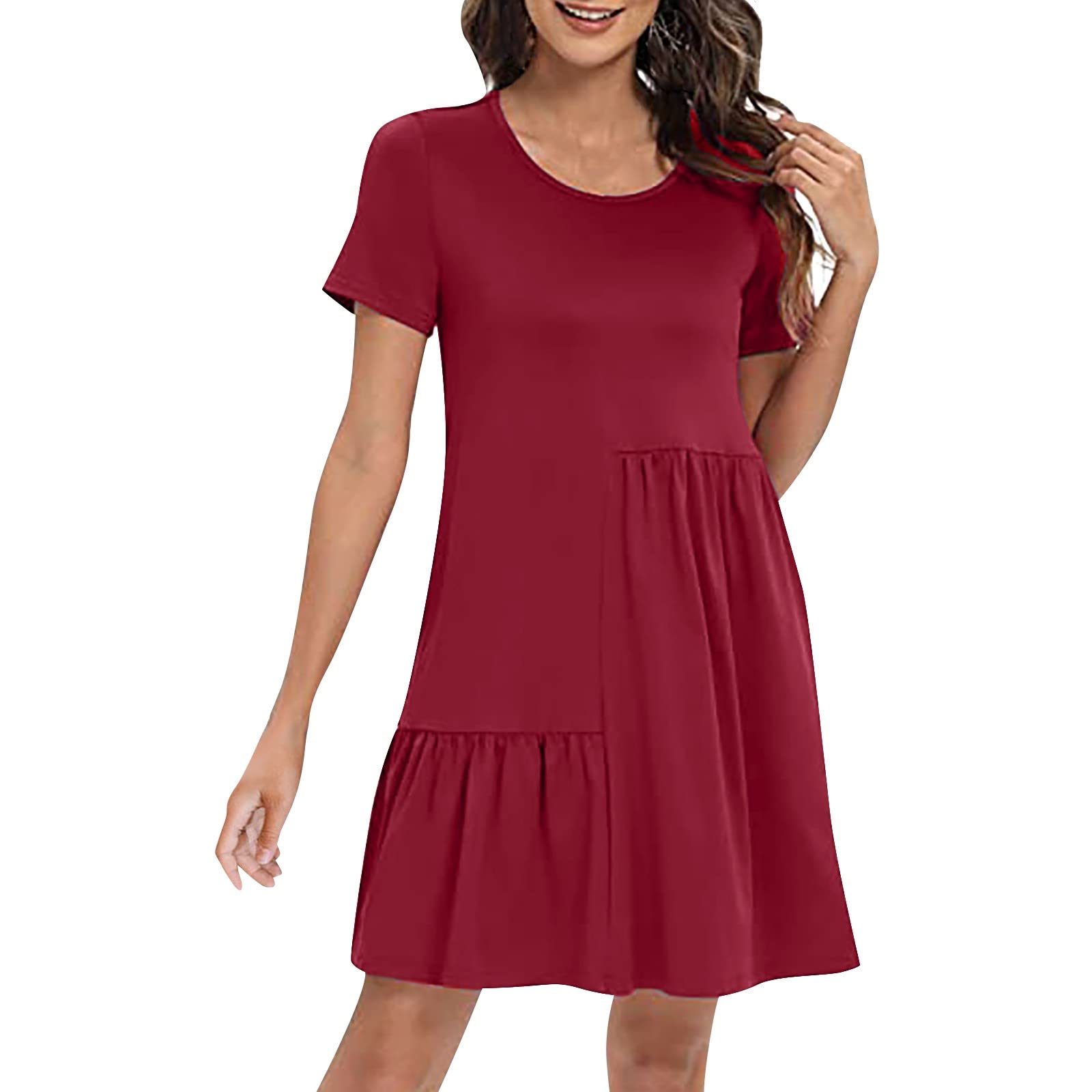 Kcocoo Women's Denim Spaghetti Strap Summer Dress - Casual Sleeveless Flowy Dress for Beach, Vacation & Date Night Outfits