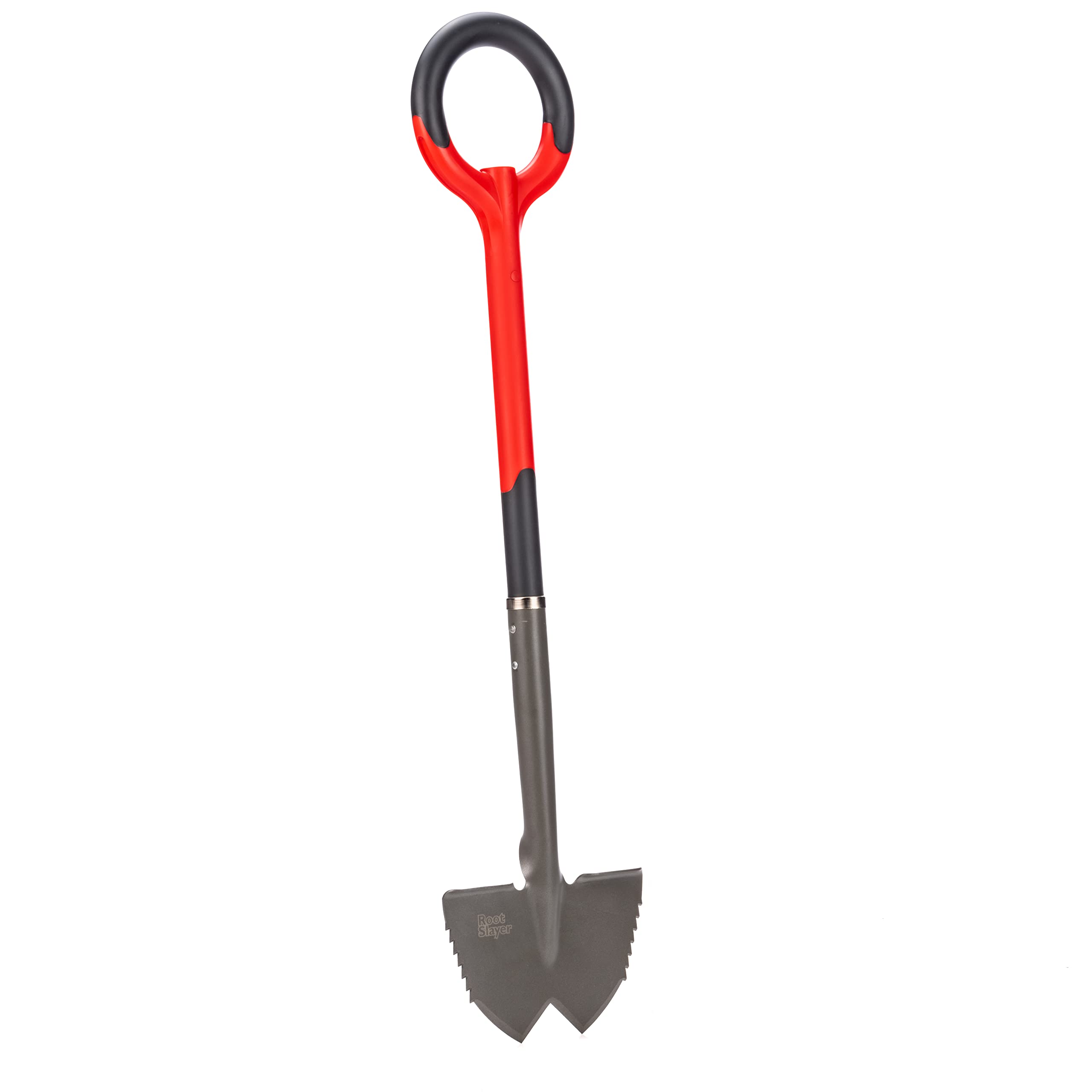Radius Garden 22611 Root Slayer Edger - Heavy Duty Gardening Tool with Sharp Blade for Tree Roots & Tough Soil (Red) - Perfect for Landscaping, Yard Work & Garden Maintenance