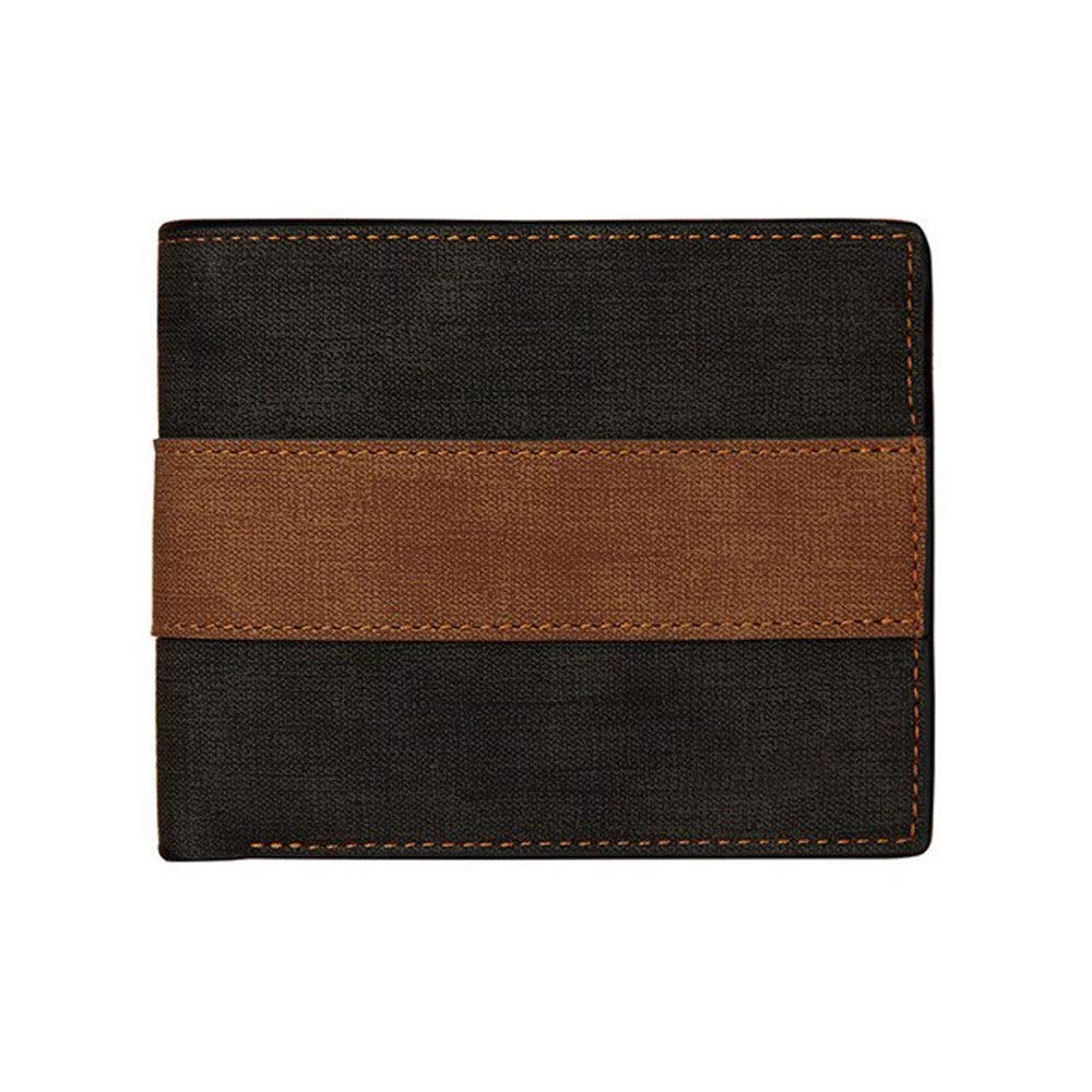 Premium Men's Leather Wallet - Slim Multi-Card Holder with Large Capacity | Frosted Finish Korean Fashion Design | Retro Style for Youth & Adults (Black) | Perfect for Everyday Use, Travel & Business Gifts