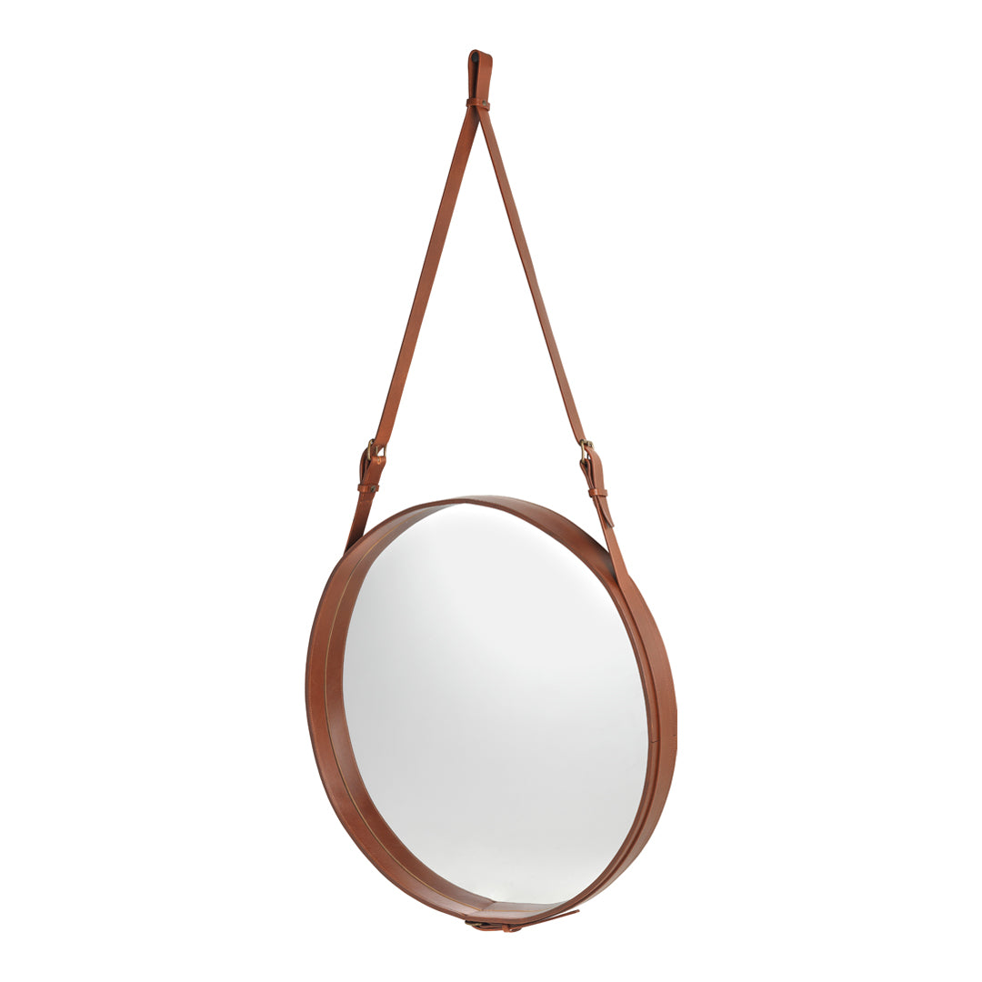 Stylish Circular Wall Mirror - Modern Home Decor for Living Room, Bedroom, or Bathroom | Shatter-Resistant Glass & Easy Installation