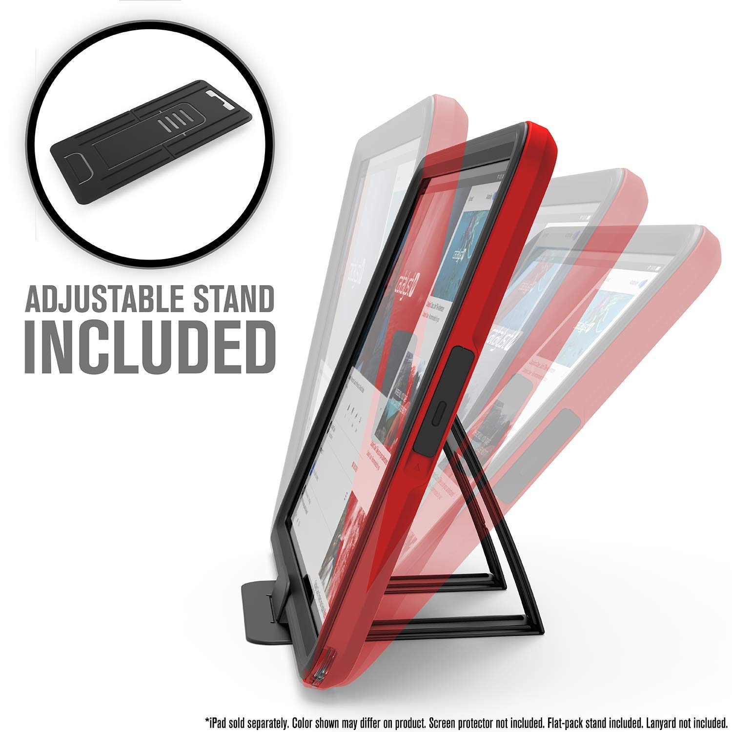 **Catalyst Waterproof Case for iPad 10.2 (9th/8th/7th Gen) – 6.6ft Waterproof, 4ft Drop Proof, Full Body Protection – Built-in Kickstand & Screen Protector – Flame Red – Perfect for Outdoor, Beach & Adventure Use**