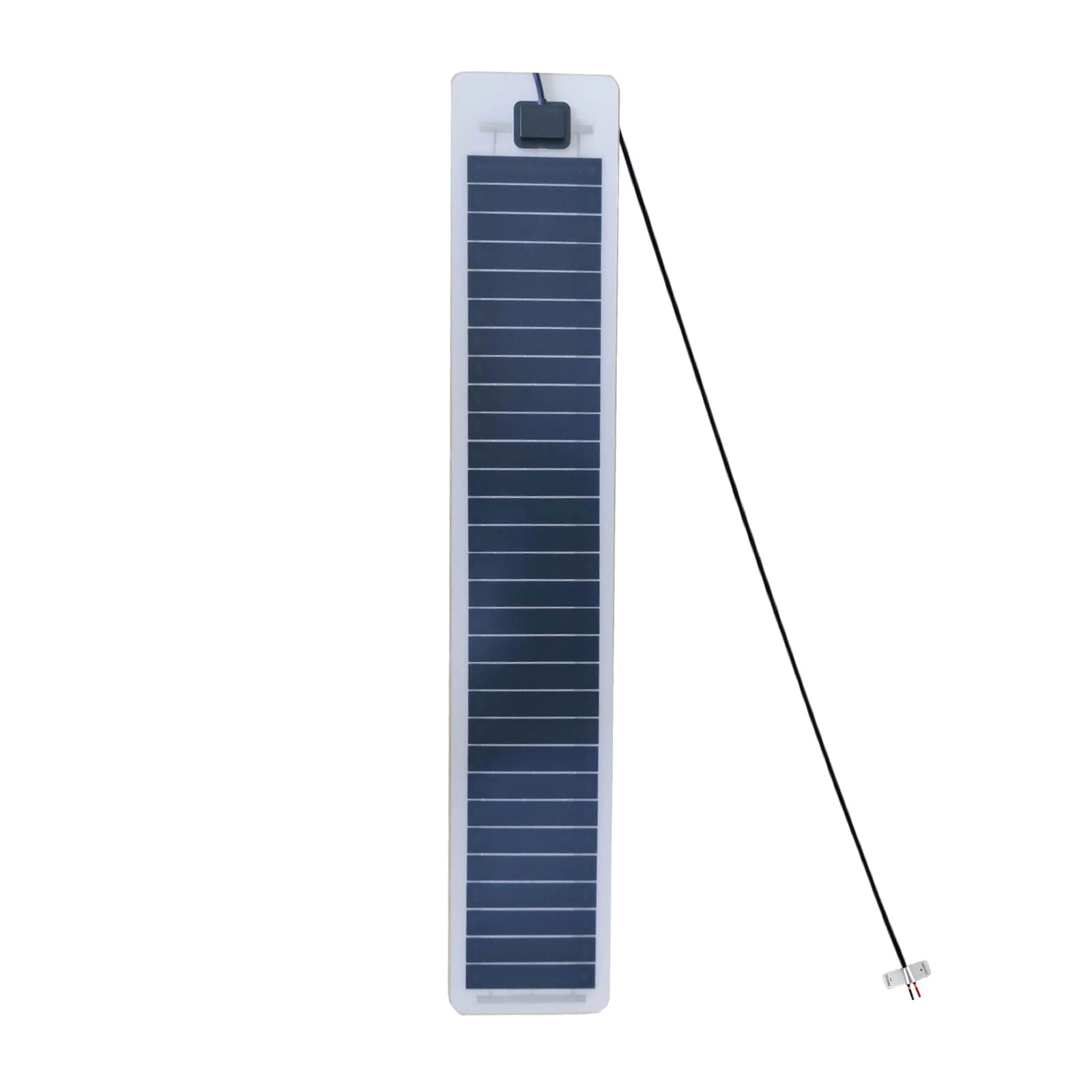 10W 12V Flexible Monocrystalline Solar Panel - Bendable Semi-Flexible Solar Charger for Marine, Boat, RV, Van, Camping | Off-Grid Power Solution for Uneven Surfaces & Remote Cabins
