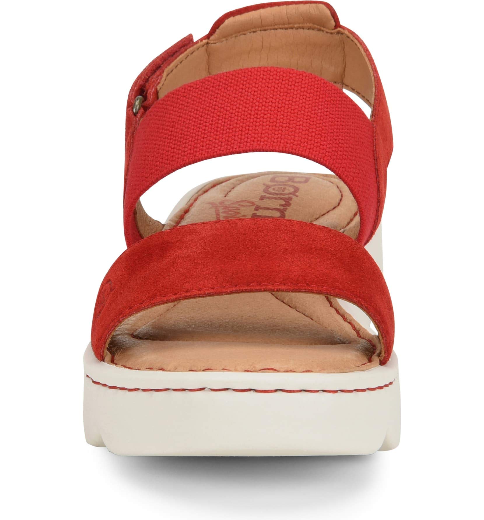 BORN Women's Patriotic Red Kiss Sneakers - Comfortable Casual Walking Shoes for Women | Perfect for 4th of July, Independence Day & Patriotic Events