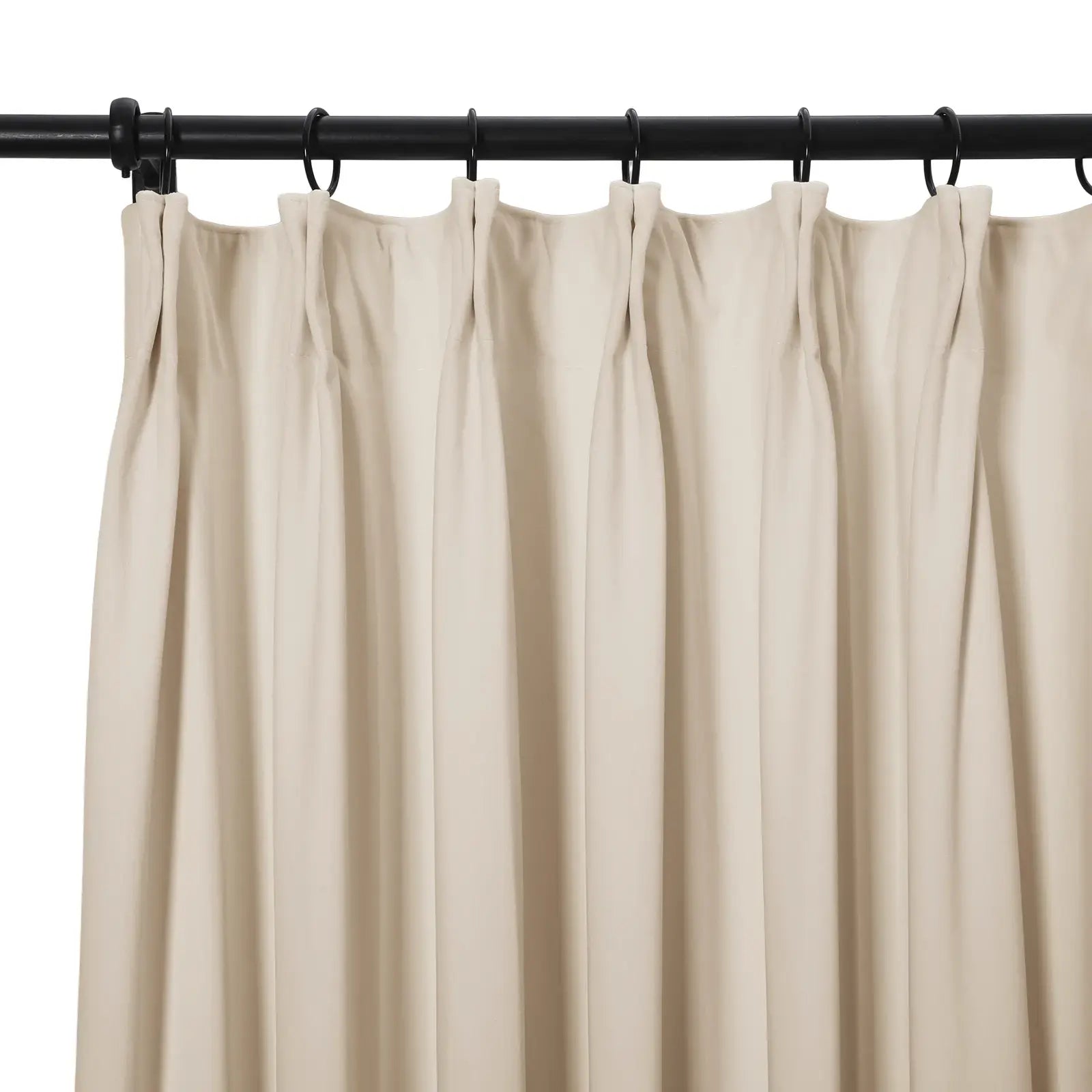 Premium Velvet Curtains - Blackout Thermal Insulated Pleated Drapes for Living Room & Bedroom - Soft Luxury Window Treatments for Home Decor & Noise Reduction