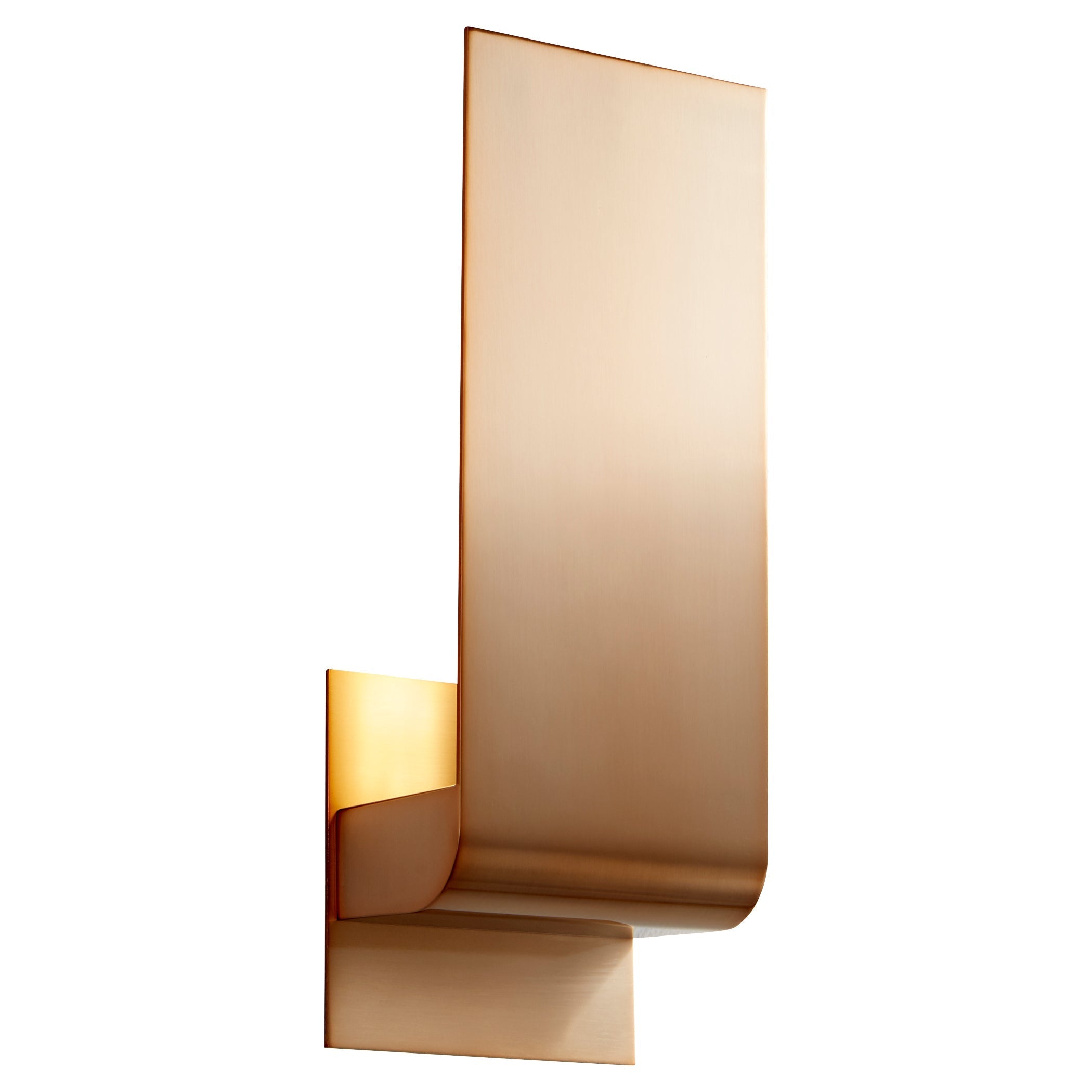 Oxygen Halo 3 535 25 Modern Wall Sconce Light Fixture - Satin Copper Finish for Living Room, Bedroom, or Hallway Lighting
