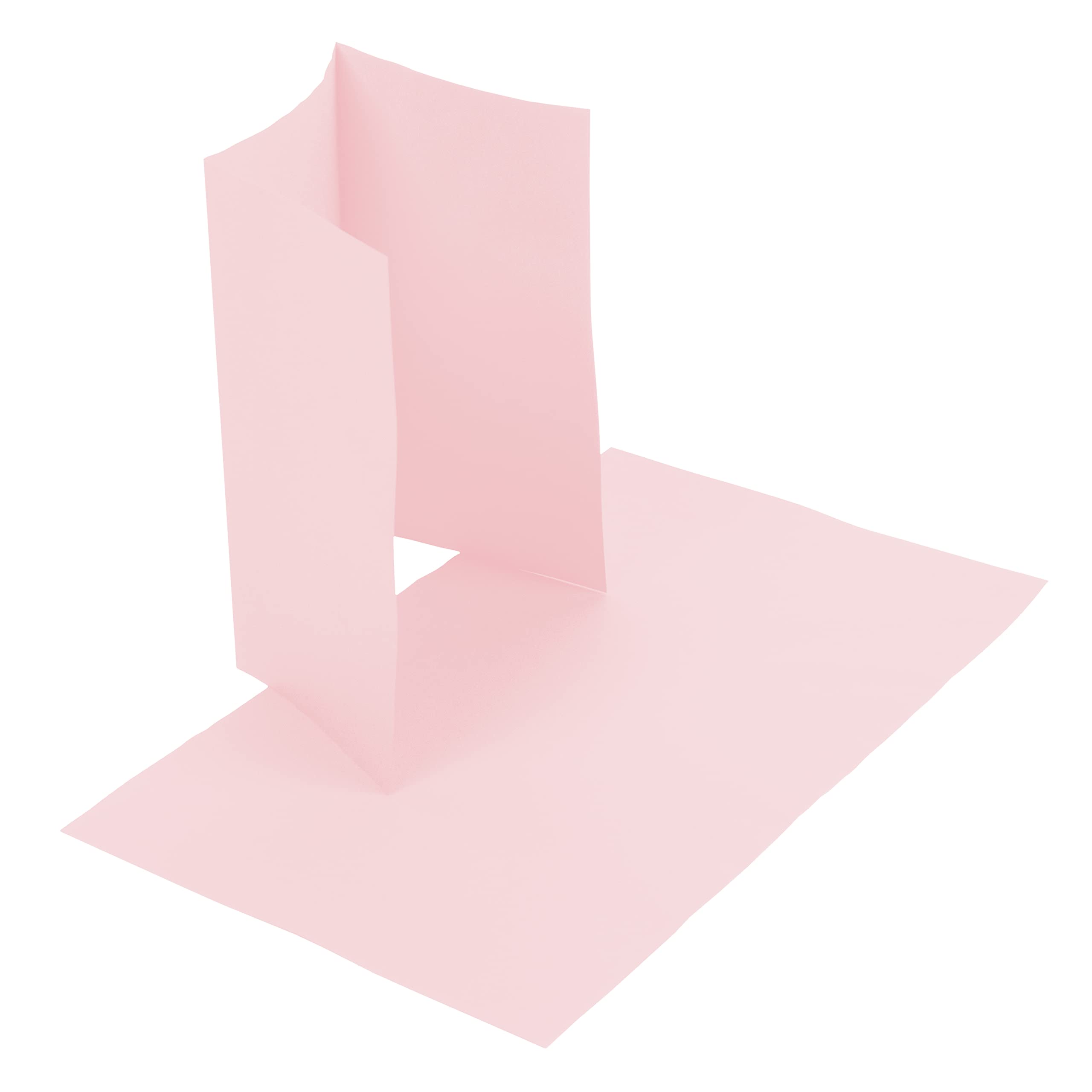 JAM PAPER 80lb Cardstock 8.5x14 - 250 Sheets Baby Pink for Crafting