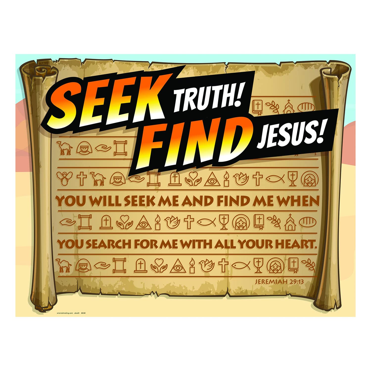 DIG VBS Handout Sheet Set - 24pcs Bible Study Crafts for Kids