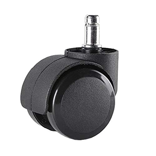 Universal Swivel Caster Wheels for Office Chairs - Heavy Duty Replacement Casters for Rolling Desk Chairs, Computer Chairs & Task Chairs - Smooth Gliding on Hardwood Floors & Carpets