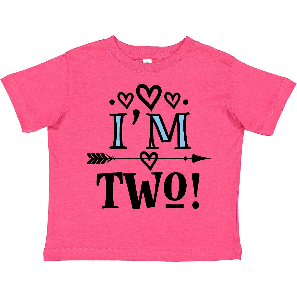 2nd Birthday Arrow Toddler T-Shirt for 2 Year Olds - Cute Kids Birthday Outfit for Parties & Photo Shoots | Inktastic