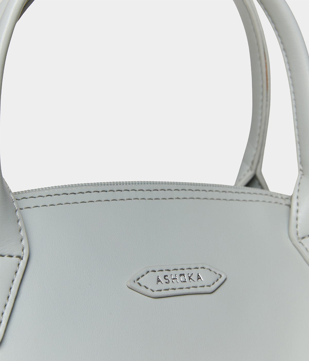 Vegan Leather Shoulder Bag for Women - Stylish Apple Skin Design in Pearl Grey | Perfect for Work, Travel & Everyday Use
