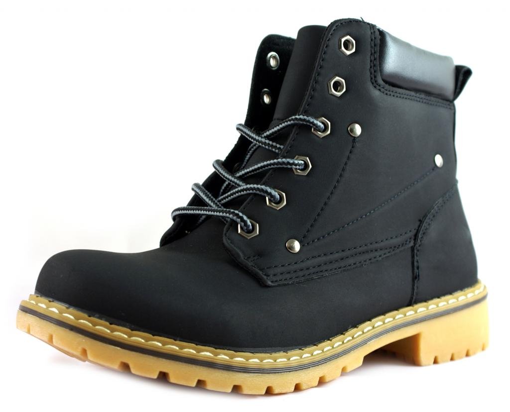 Women's Padded Ankle Collar Short Boots - Lace Up Work Boots for Women - Comfortable & Durable for Outdoor Work, Hiking & Casual Wear