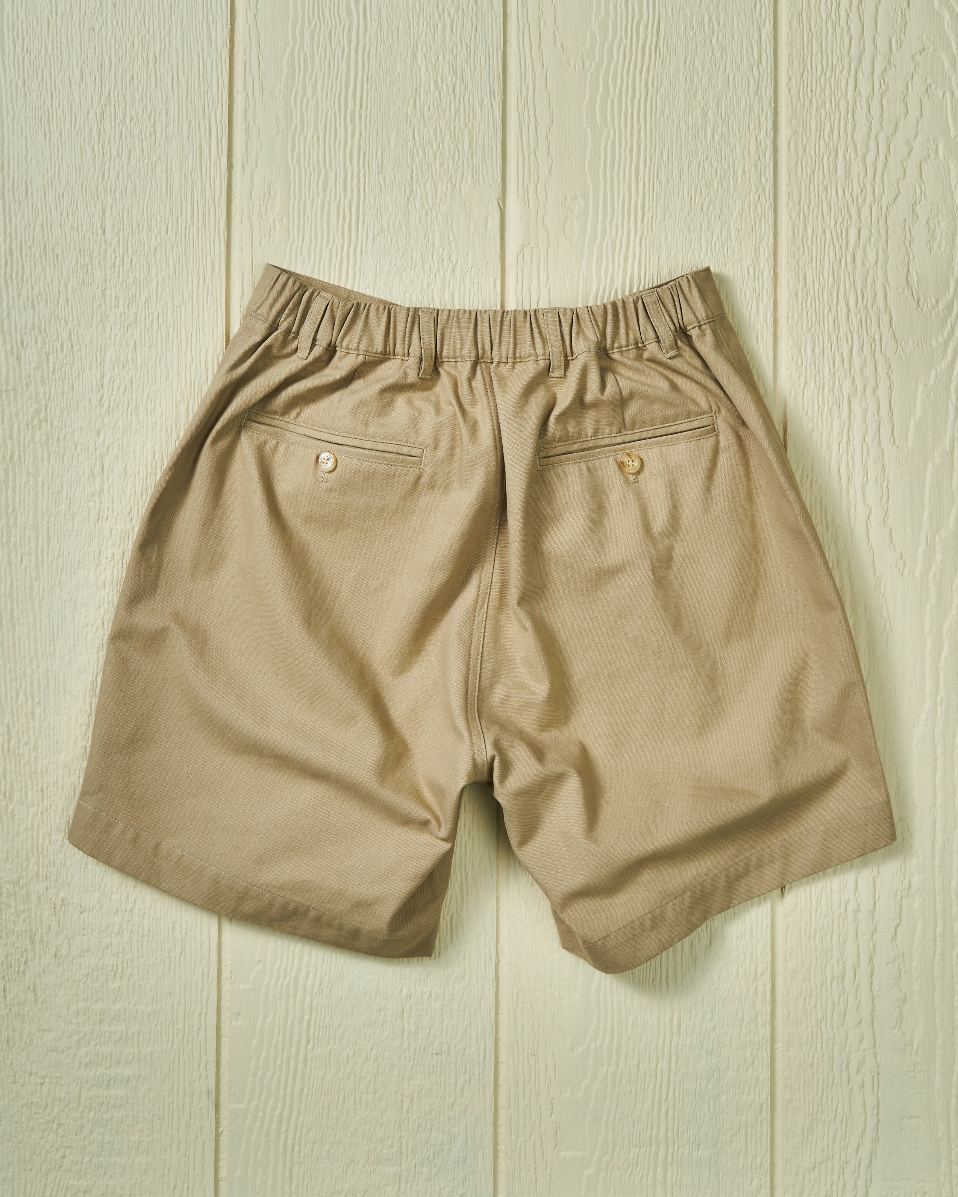 Ventura Khaki Canvas Shorts for Men - Comfortable Casual Wear for Outdoor Activities, Hiking, and Summer Adventures