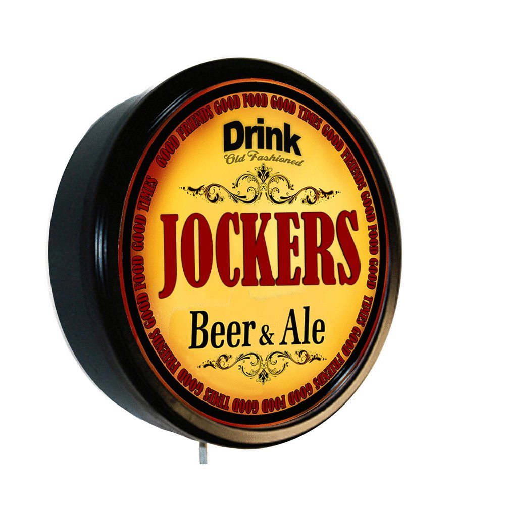 Vintage JOKERS Beer & Ale Cerveza Neon Lighted Wall Sign - Retro Bar Decor for Man Cave, Pub, or Home Tavern