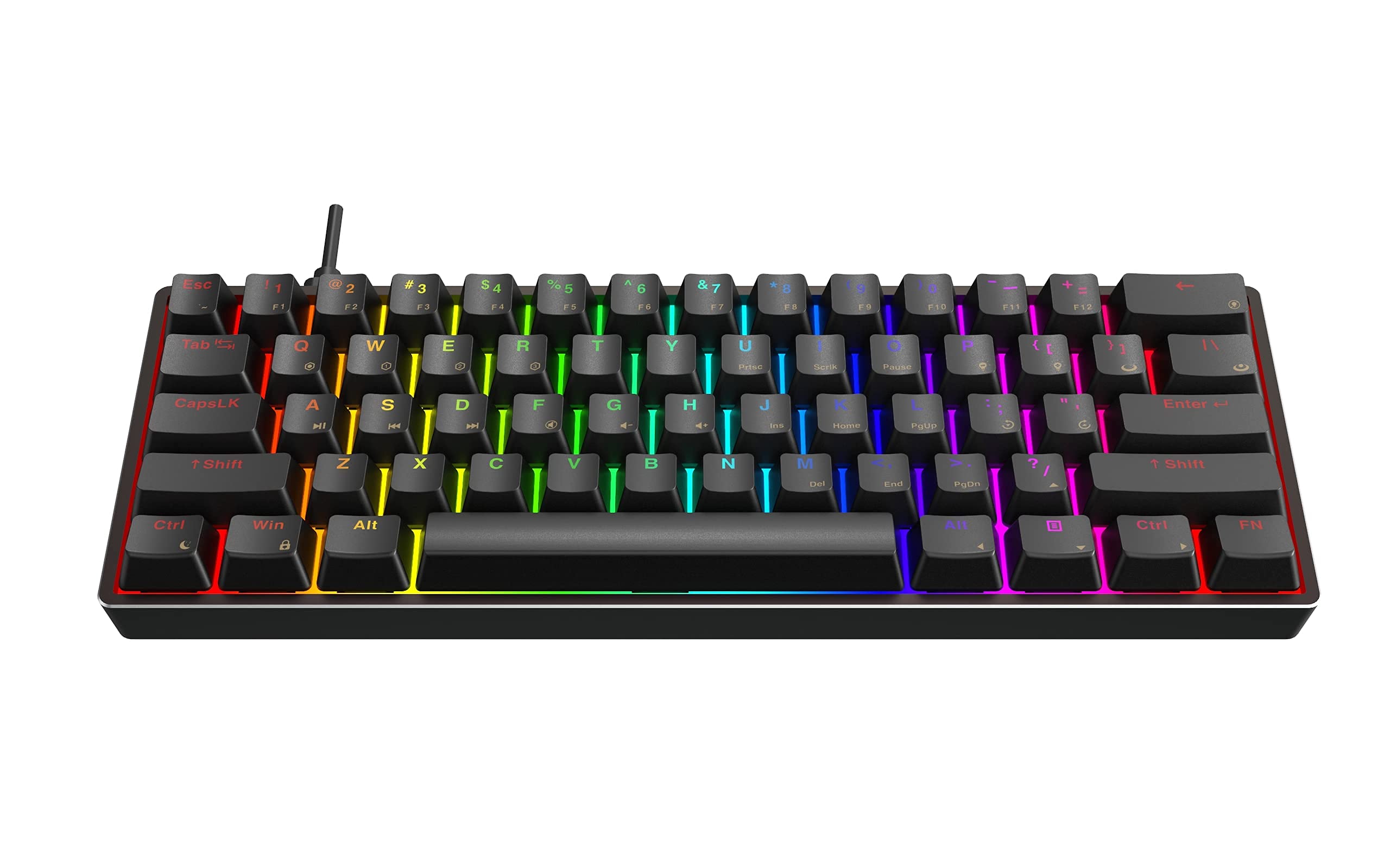 AEON 61-Key RGB Gaming Keyboard - Hot Swappable, USB-C, for PC/Mac Gamers (Office/Esports Use)