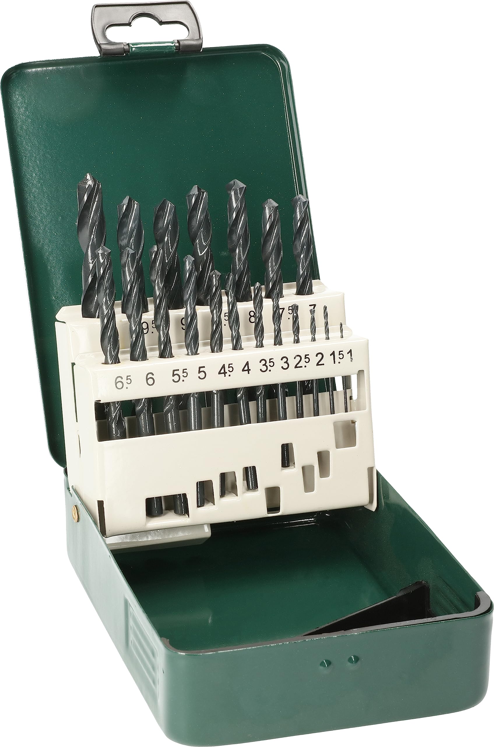 Bosch HSS-R Metal Drill Bit Set - 19 Piece for Iron, Unalloyed Steel, Non-Ferrous Metals, Cast Iron - Compatible with Drill Machines - Perfect for DIY, Metalworking, and Home Improvement Projects