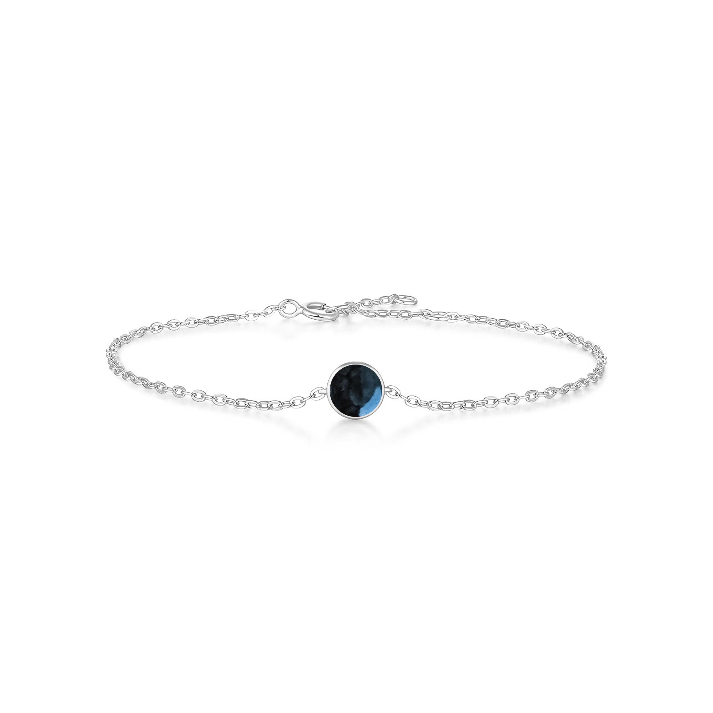 Circle Grace: Solid Gold Cremation Jewelry Bracelet for Ashes - Memorial Keepsake for Loved Ones | Perfect for Remembrance & Special Occasions