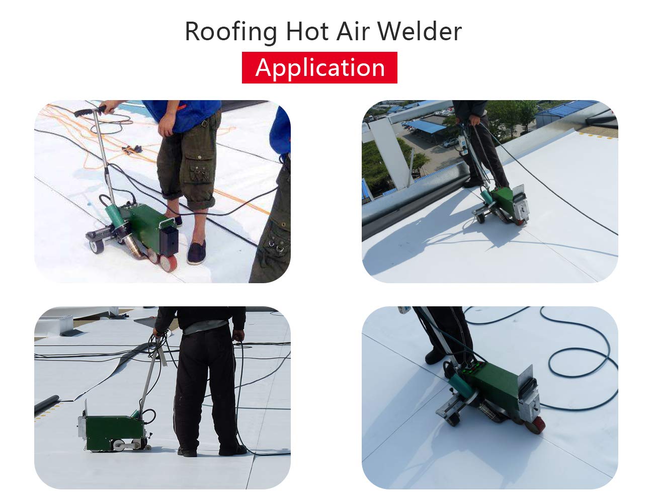 LESITE Automatic Roof Hot Air Welder for TPO PVC Membrane - Brushless Air Blower, Infinitely Adjustable Air Volume, 230V (Ideal for Commercial Roofing, Waterproofing Projects & DIY Home Repairs)