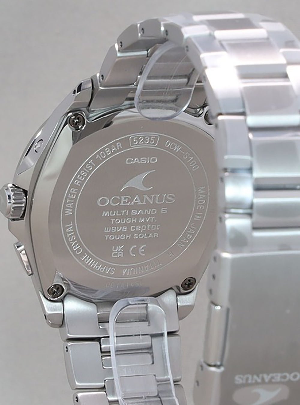 CASIO OCEANUS OCW-S100 1AJF Solar-Powered Radio Wave Watch - Japanese Domestic Model (JDM) - Perfect for Business, Travel & Luxury Lifestyle