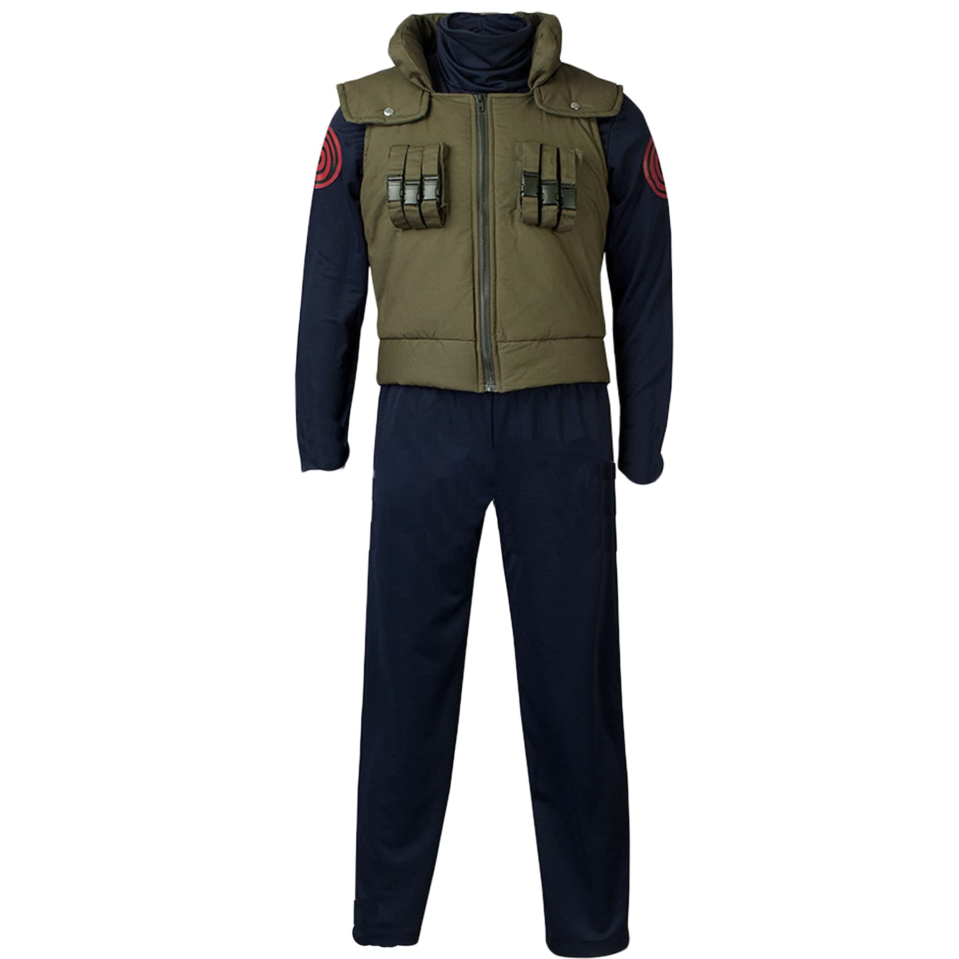 Official Naruto Hatake Kakashi Cosplay Costume Set - Anime Halloween Party Outfit for Adults & Kids | Perfect for Cosplay Events, Halloween, and Anime Conventions