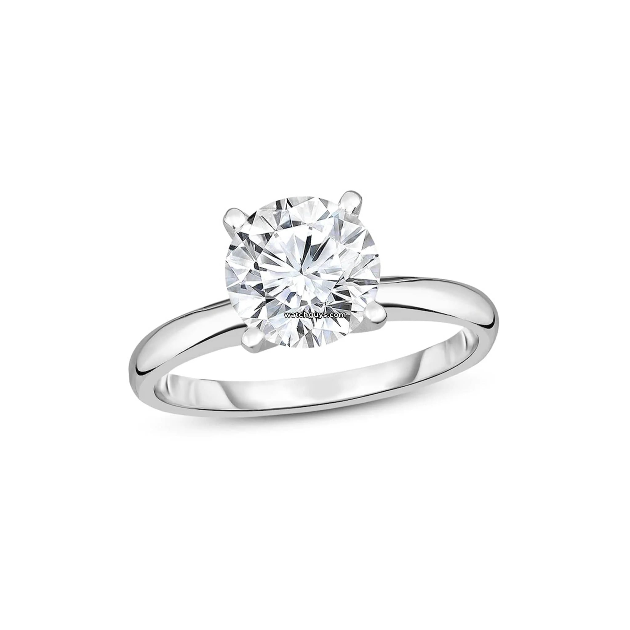 5.00 Carat Solitaire Diamond Engagement Ring - 14K White Gold GIA Certified for Wedding, Proposal & Anniversary Gifts