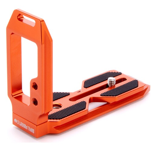 3 Legged Thing QR11 FBC 2.0 Universal L Bracket for DSLR Cameras - Copper Orange | Quick Release Plate, Tripod Mount, Vertical Shooting | Perfect for Photography, Vlogging & Outdoor Adventures