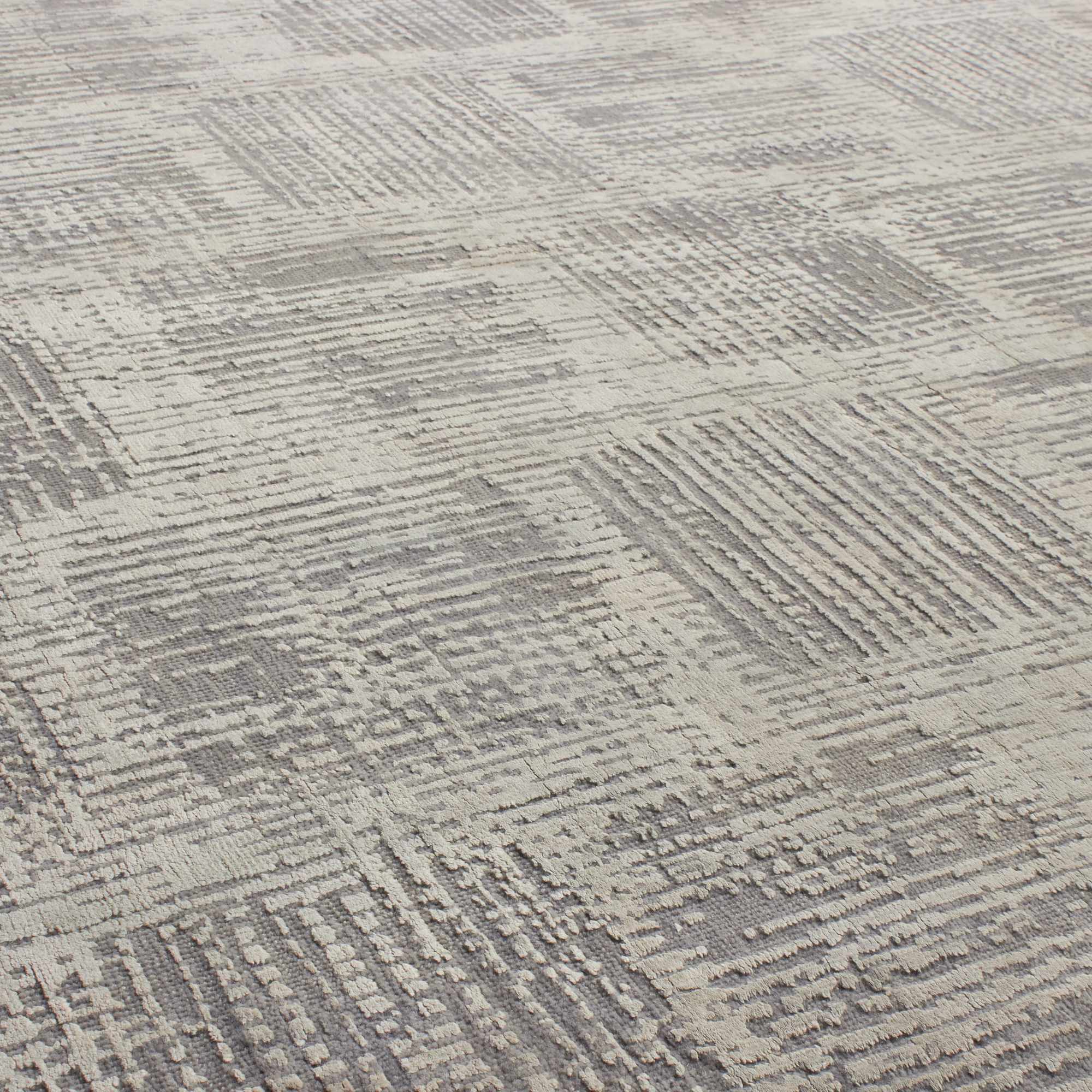 Ritom Grey/Ivory Area Rug - Soft Modern Abstract Design Non-Slip Living Room Carpet - Perfect for Bedroom, Dorm, Office & Home Decor
