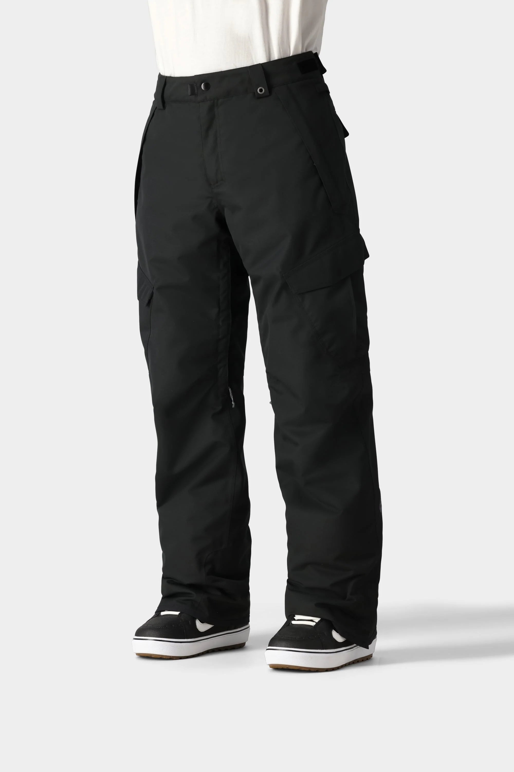686 Infinity Insulated Cargo Snow Pants for Men & Women - Waterproof Winter Ski Pants with Thermal Lining (2025 Edition, Black) - Perfect for Skiing, Snowboarding & Cold Weather Outdoor Activities