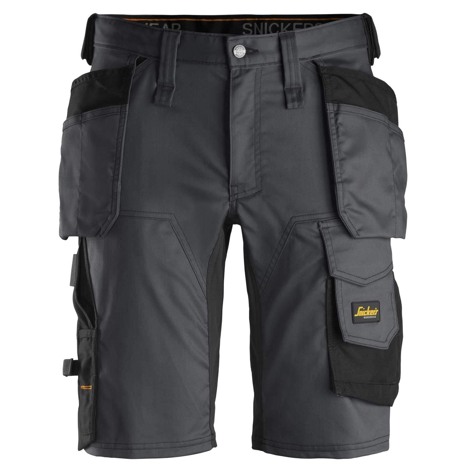 Snickers Workwear AllroundWork Slim Fit Stretch Work Shorts with Holster Pockets - Durable & Comfortable Men's Work Shorts for Construction, Landscaping & Outdoor Jobs (Model 6141)