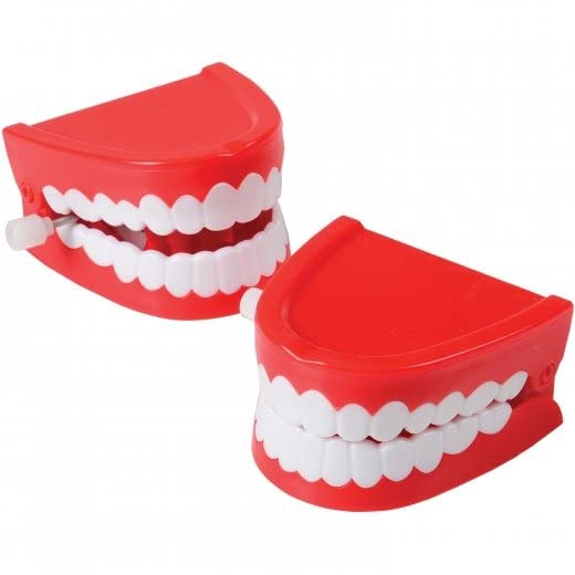 US Toy 4695 Giant Chattering Teeth - Novelty Gag Toy for Parties, Prank Gifts & Office Fun - Perfect for Halloween, Birthdays & Practical Jokes