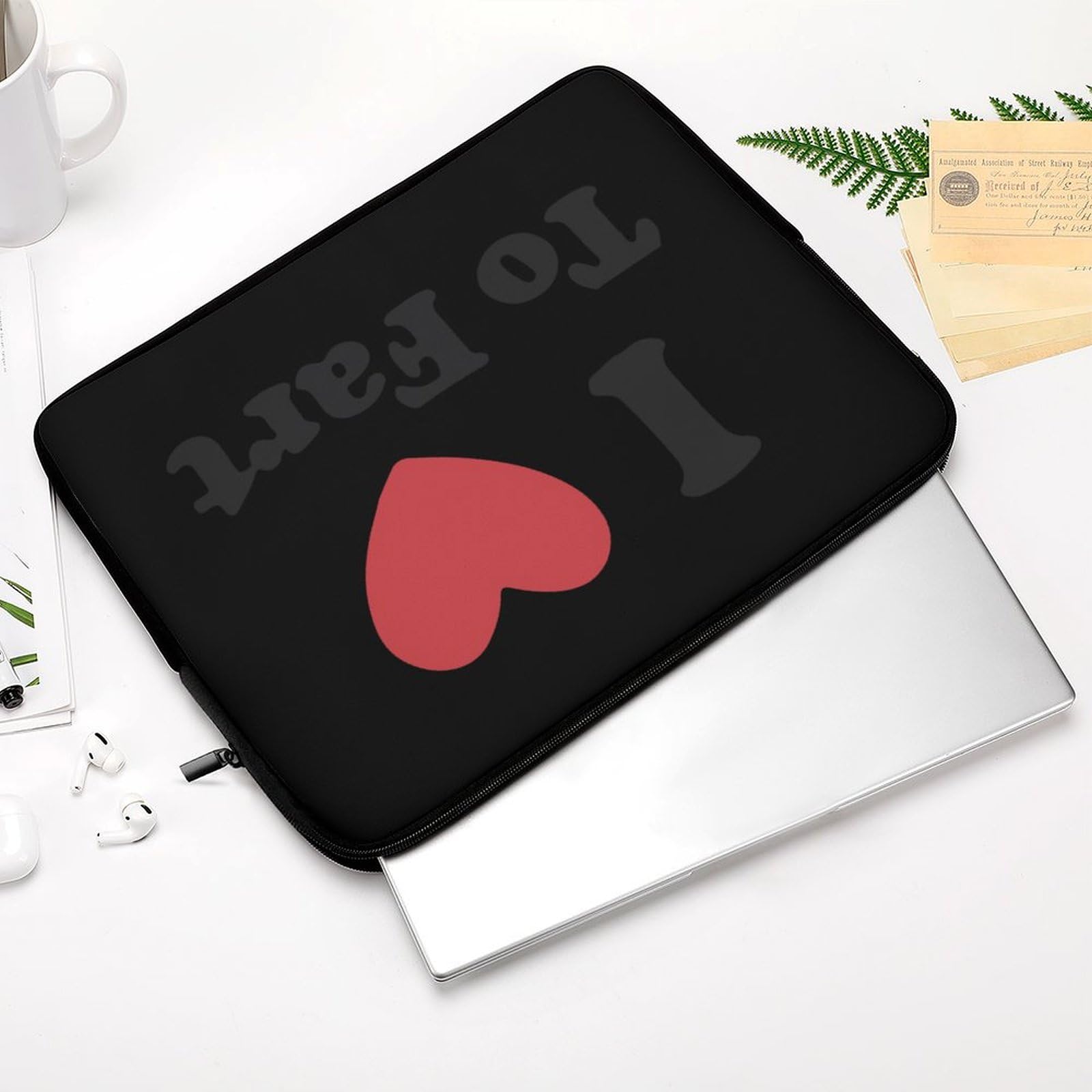 I Love to Fart Personalized Laptop Bag - Slim Business Casual Briefcase for Work, School & Travel