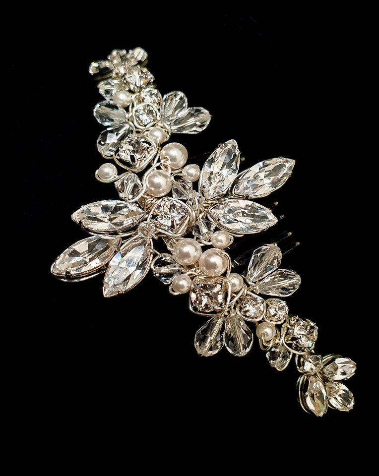 Elegant Bridal Headpiece - Classic Glamour Hair Comb by Kezani | Perfect for Weddings, Prom & Special Occasions