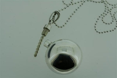 Elegant Perfume Bottle Pendant Necklace with 55cm Ball Chain - Perfect for Gifts, Parties, and Everyday Wear