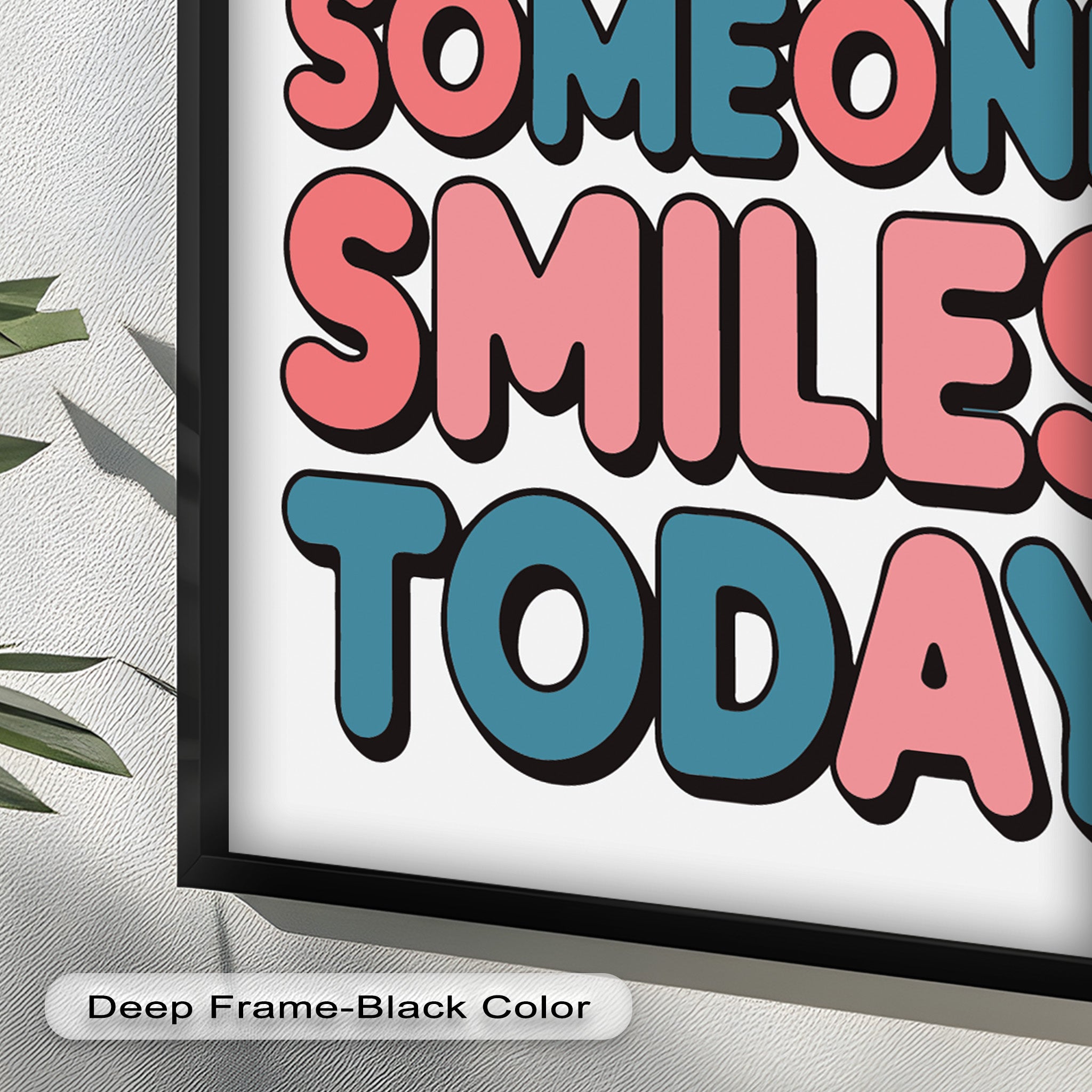 Be the Reason Someone Smiles - Handmade Oil Painting Wall Art for Living Room, Bedroom & Office Decor | Unique Gift Idea for Home & Holidays