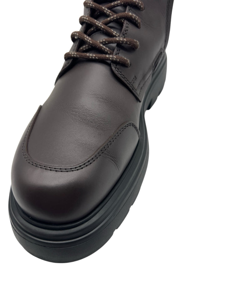 Ferragamo Maxi Tongue Combat Boots for Men | Size 8.5 (Fits US 9.5) | Premium Leather Military Boots for Casual Wear & Outdoor Adventures