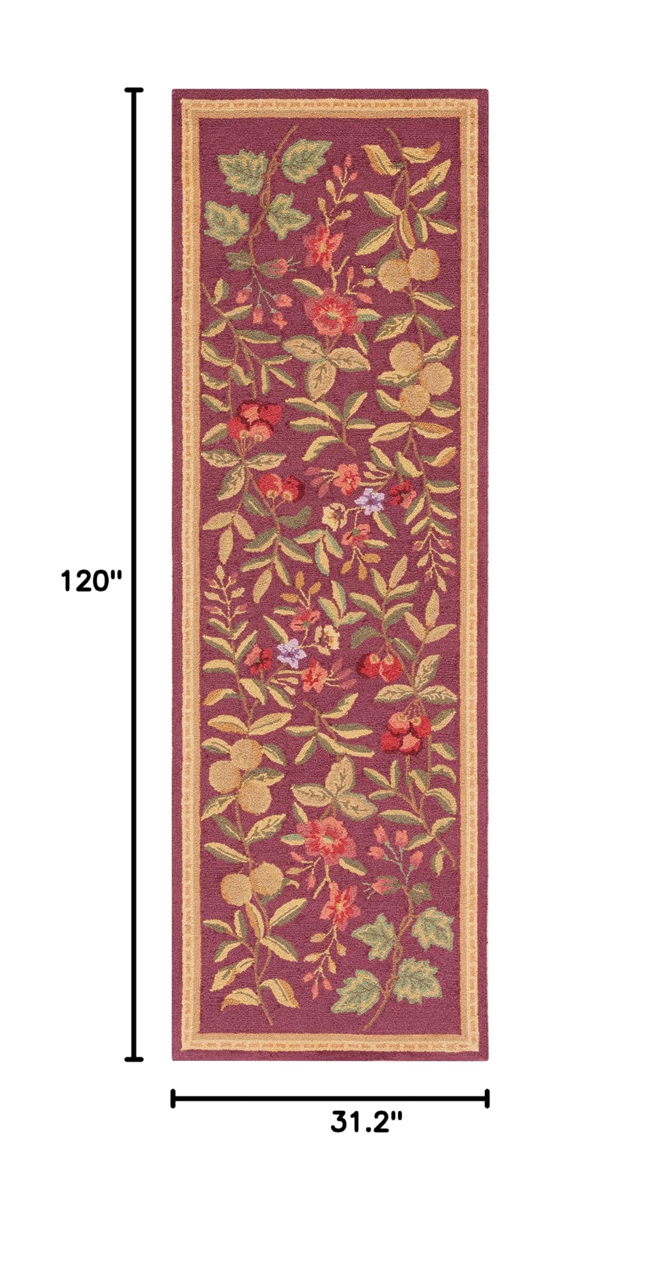 SAFAVIEH Chelsea Collection Hand-Hooked Wool Runner Rug - 2'6
