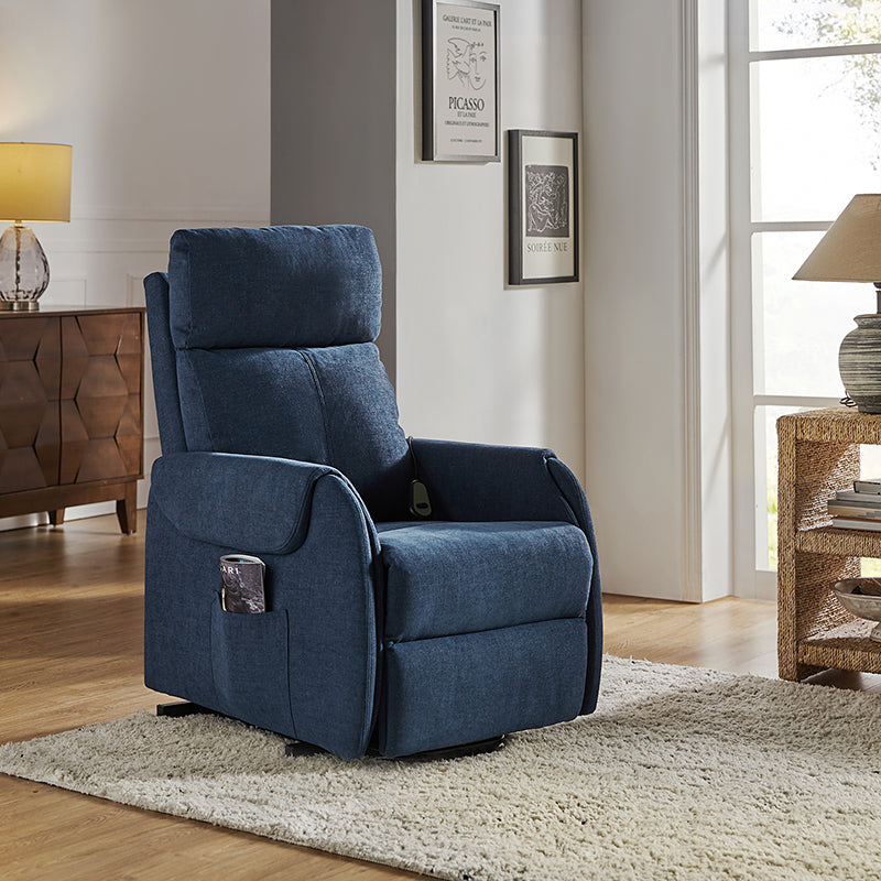 Justo Power Wired Controller Recliner Chair - Electric Lift Recliner with Remote Control for Living Room, Home Theater & Elderly Comfort (Brown) - Perfect for Relaxation, Movie Nights & Mobility Assistance