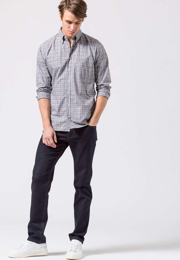 Men's Straight Fit Cooper Denim Jeans - Classic Blue Denim Pants for Casual Wear & Everyday Style | Perfect for Office, Dating & Weekend Outfits