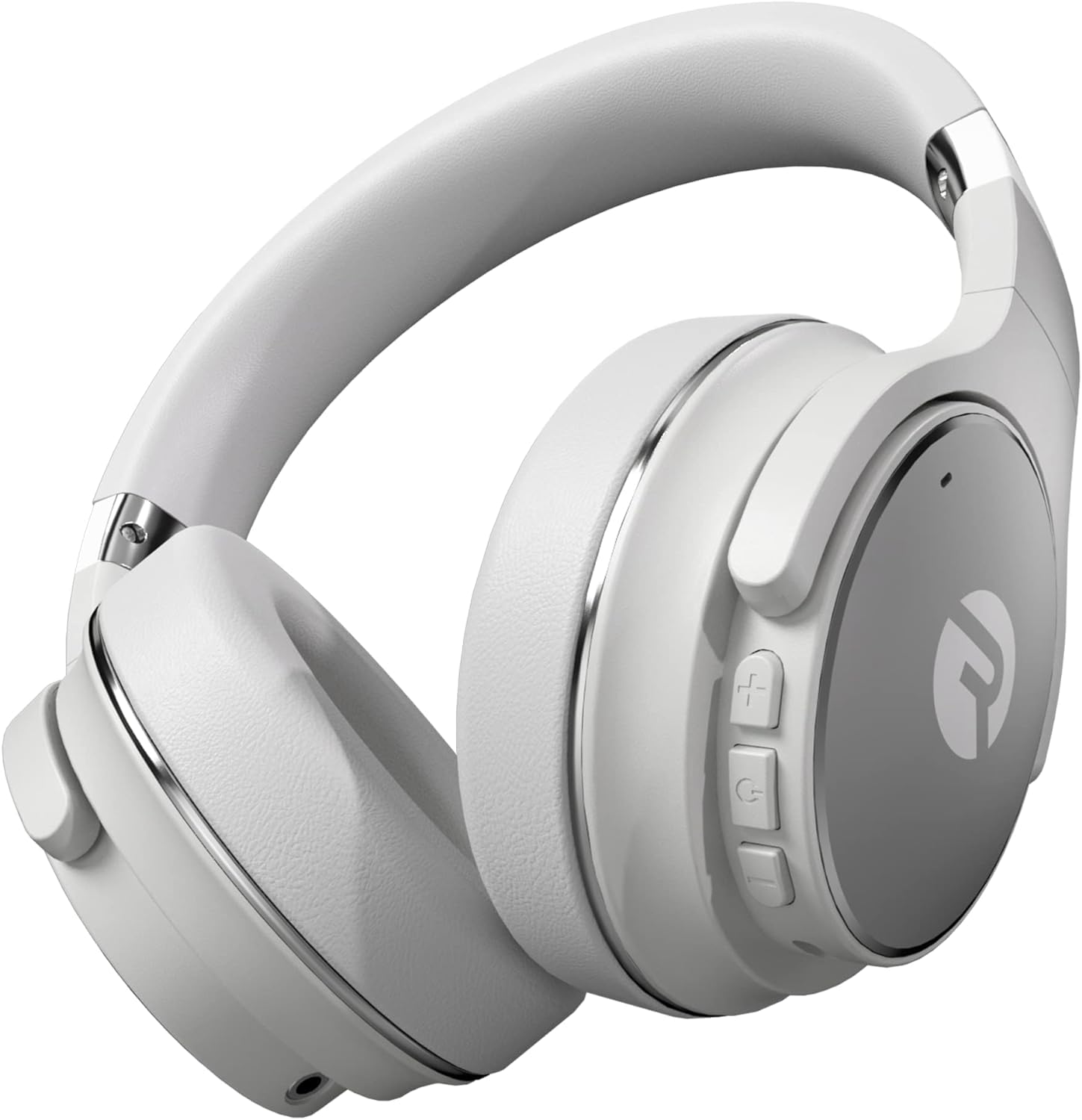 Raycon Everyday Wireless Bluetooth Over-Ear Headphones with Active Noise Cancelling, Awareness Mode, Built-in Mic, IPX4 Water Resistance, 38H Battery – Frost White | Perfect for Travel, Workouts & Commuting