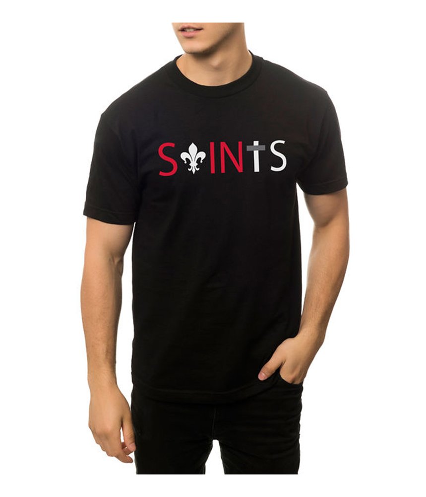 Black Scale The Saints Graphic T-Shirt for Men | Streetwear Fashion | Casual Wear & Everyday Outfits
