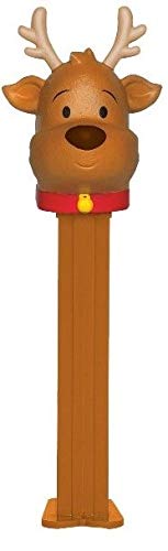Christmas Pez Candy Refill Dispenser with Santa's Reindeer - Holiday Candy Dispenser for Stocking Stuffers, Office Treats & Christmas Party Favors