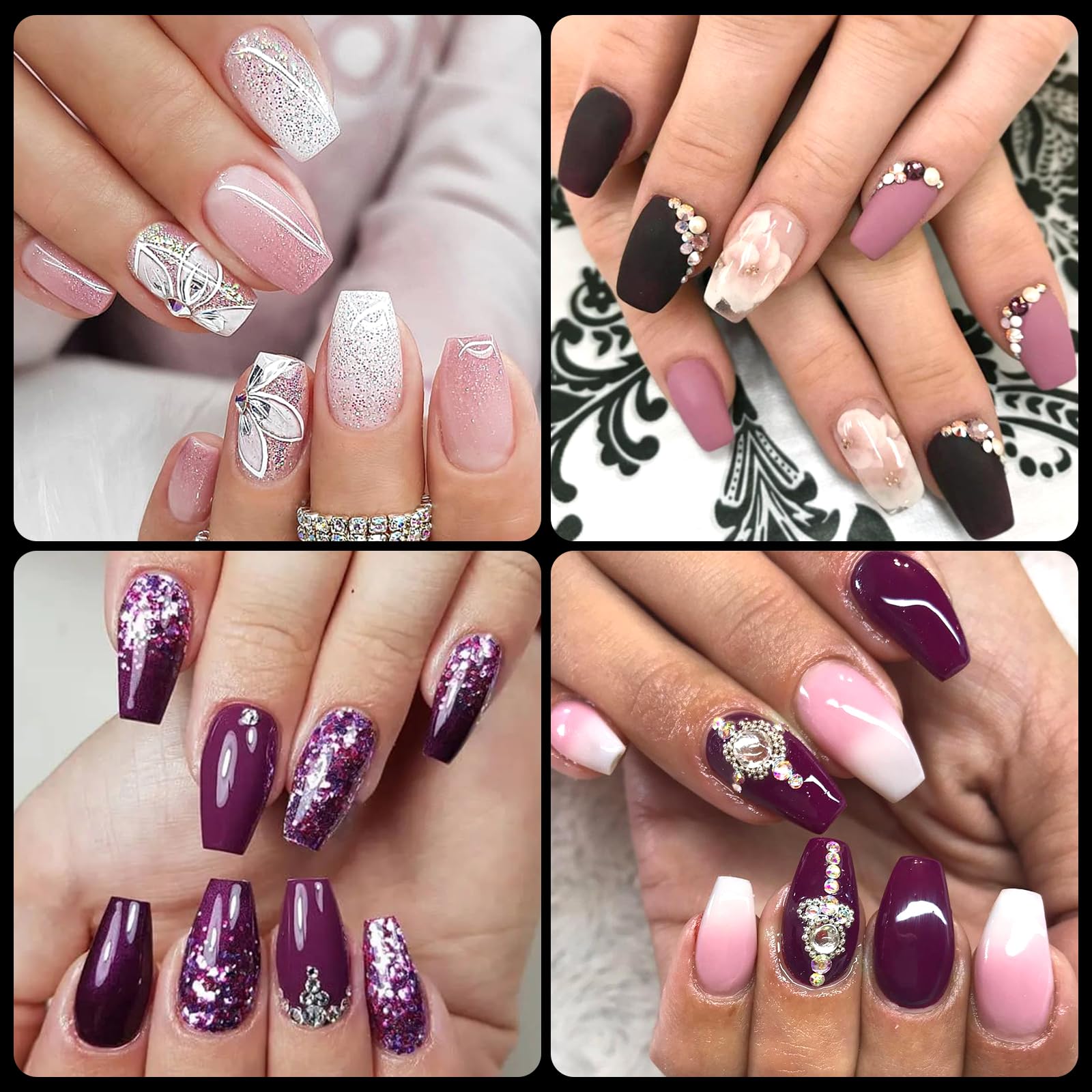 AddFavor 600pcs Clear Coffin Nail Tips - Medium Soft Gel Ballerina Full Cover Acrylic Fake Nails for Extension, Manicure Salon & Home DIY - Perfect for Parties, Weddings & Everyday Nail Art