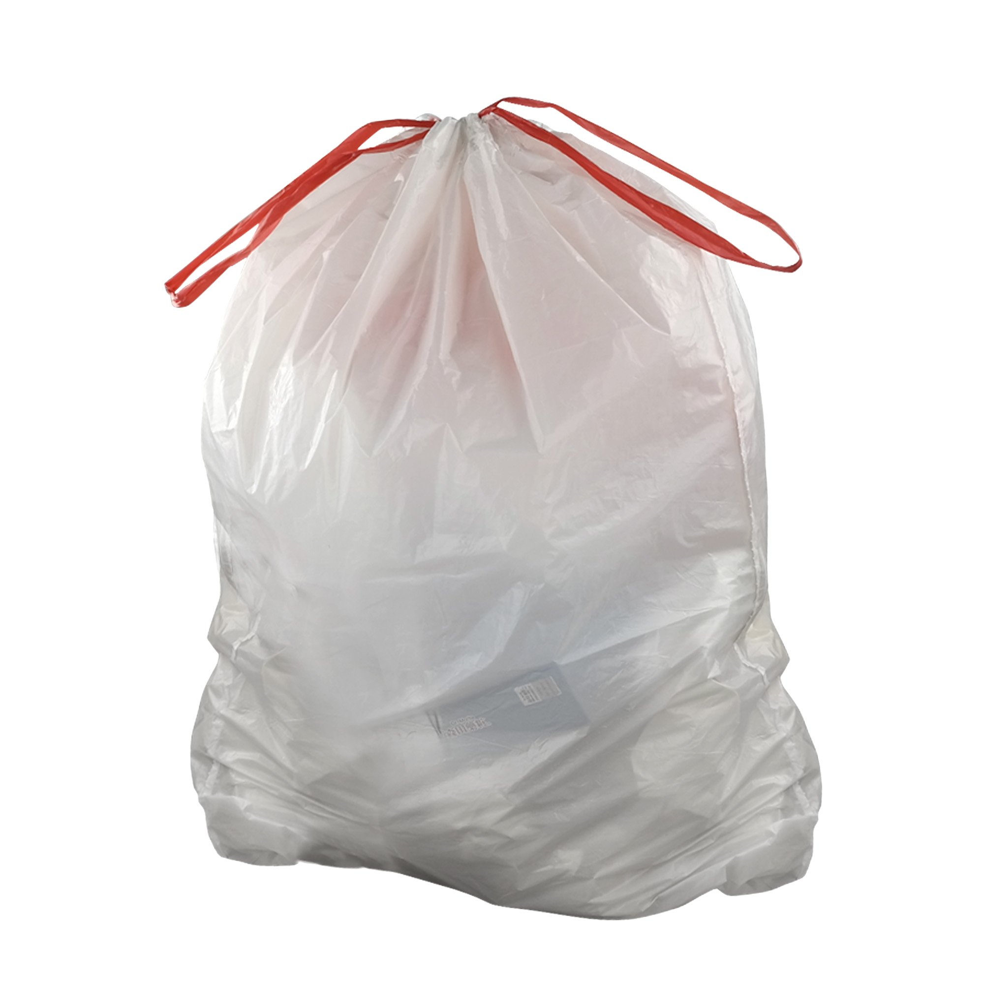 8 Gallon Drawstring Trash Bags - 120 Count Heavy Duty Kitchen Garbage Bags for Home, Office & Outdoor Use - White Leakproof Waste Disposal Bags