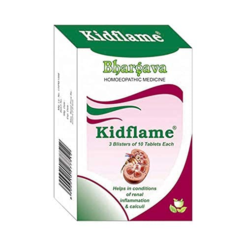 Bhargava Kidflame Tablet for Kids - Herbal Immunity Booster with Ayurvedic Ingredients - Supports Healthy Growth & Digestion - Perfect for School, Travel & Daily Wellness