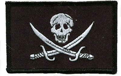 Skull and Crossed Swords Iron-on Embroidered Patch for Jackets, Bags & DIY Crafts - Gothic Military Style Badge for Clothing & Accessories