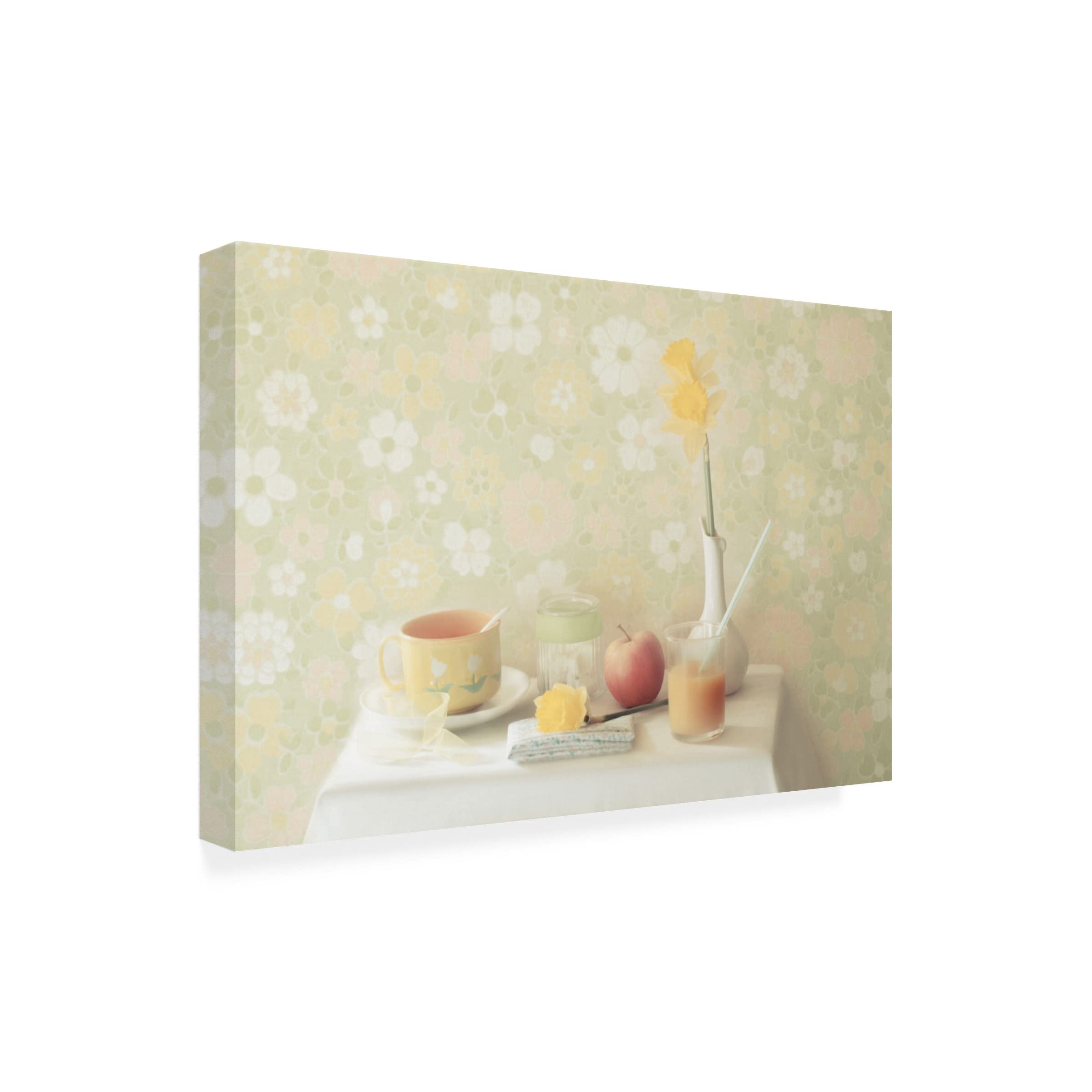 Yellow Canvas Art by Delphine Devos - Modern Abstract Wall Decor for Living Room, Bedroom & Office - Trademark Fine Art Collection